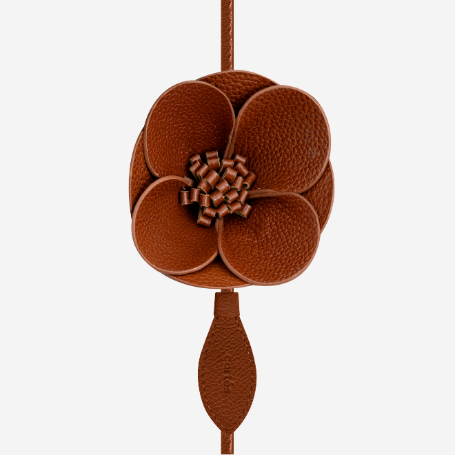 Cinturón + Bag Charm - Cayena en Madera