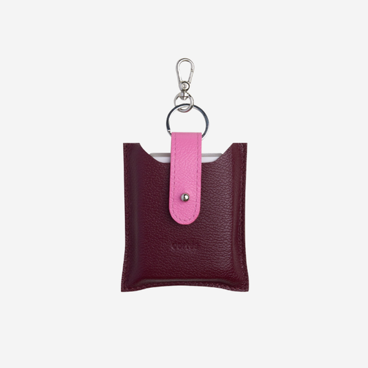 card deck cover - eggplant / tulip