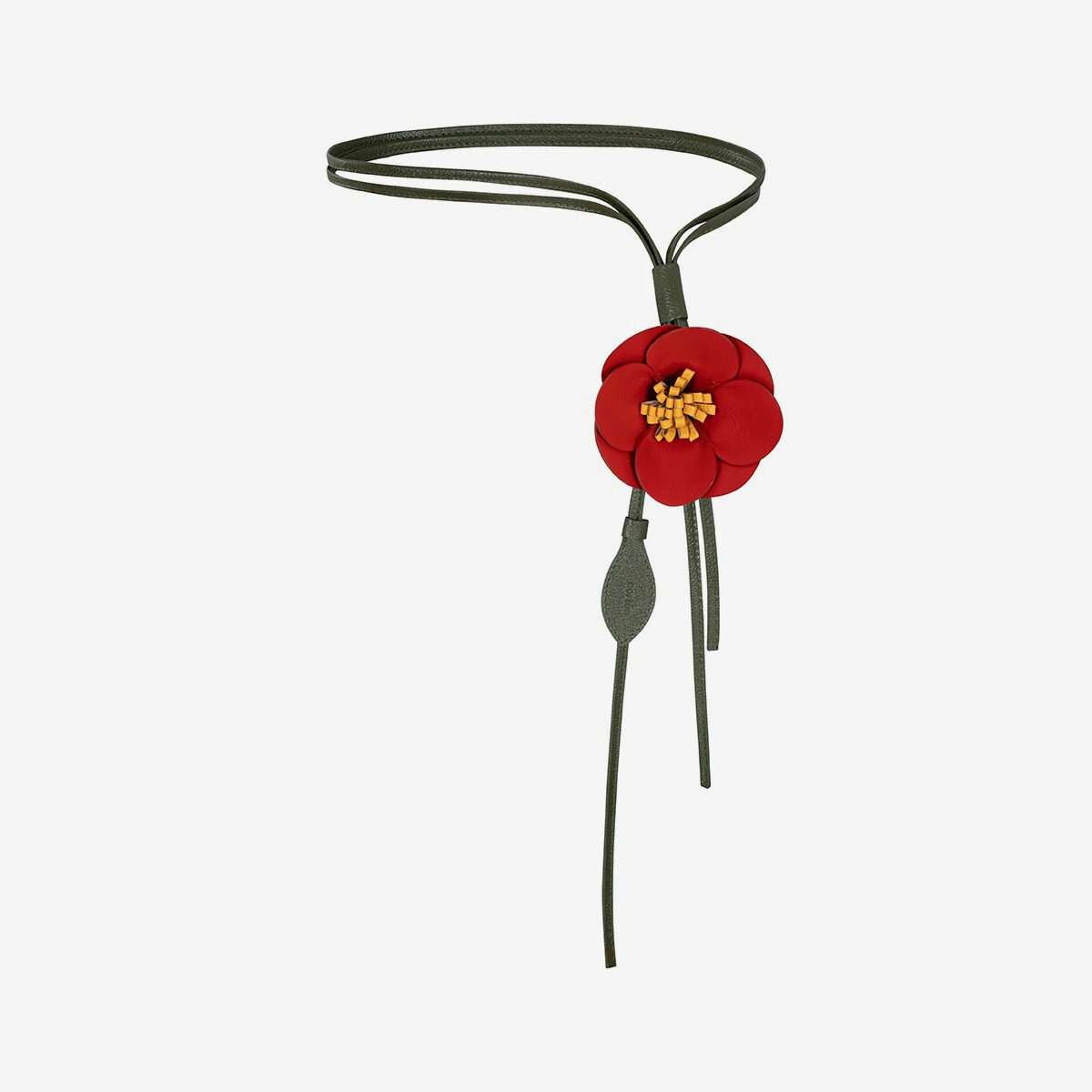 belt + bag charm - cayena in carmín