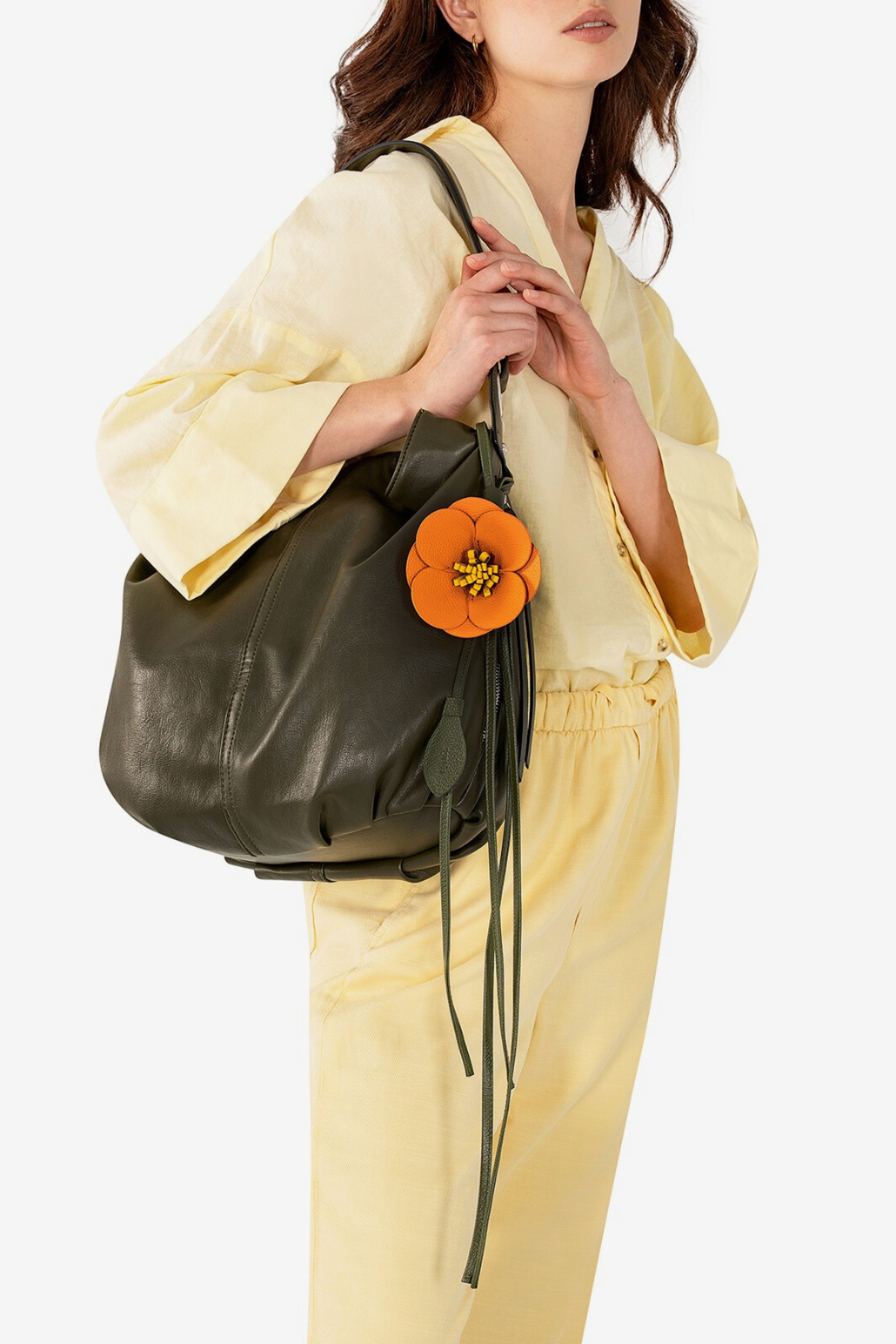 belt + bag charm - cayena in mandarina